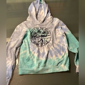Girls, Miami Beach hoodie, size medium 7/8